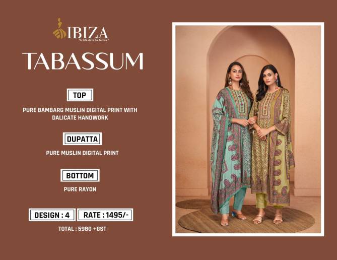 Tabassum By Ibiza Muslin Digital Printed Salwar Kameez Wholesale Shop In Surat
